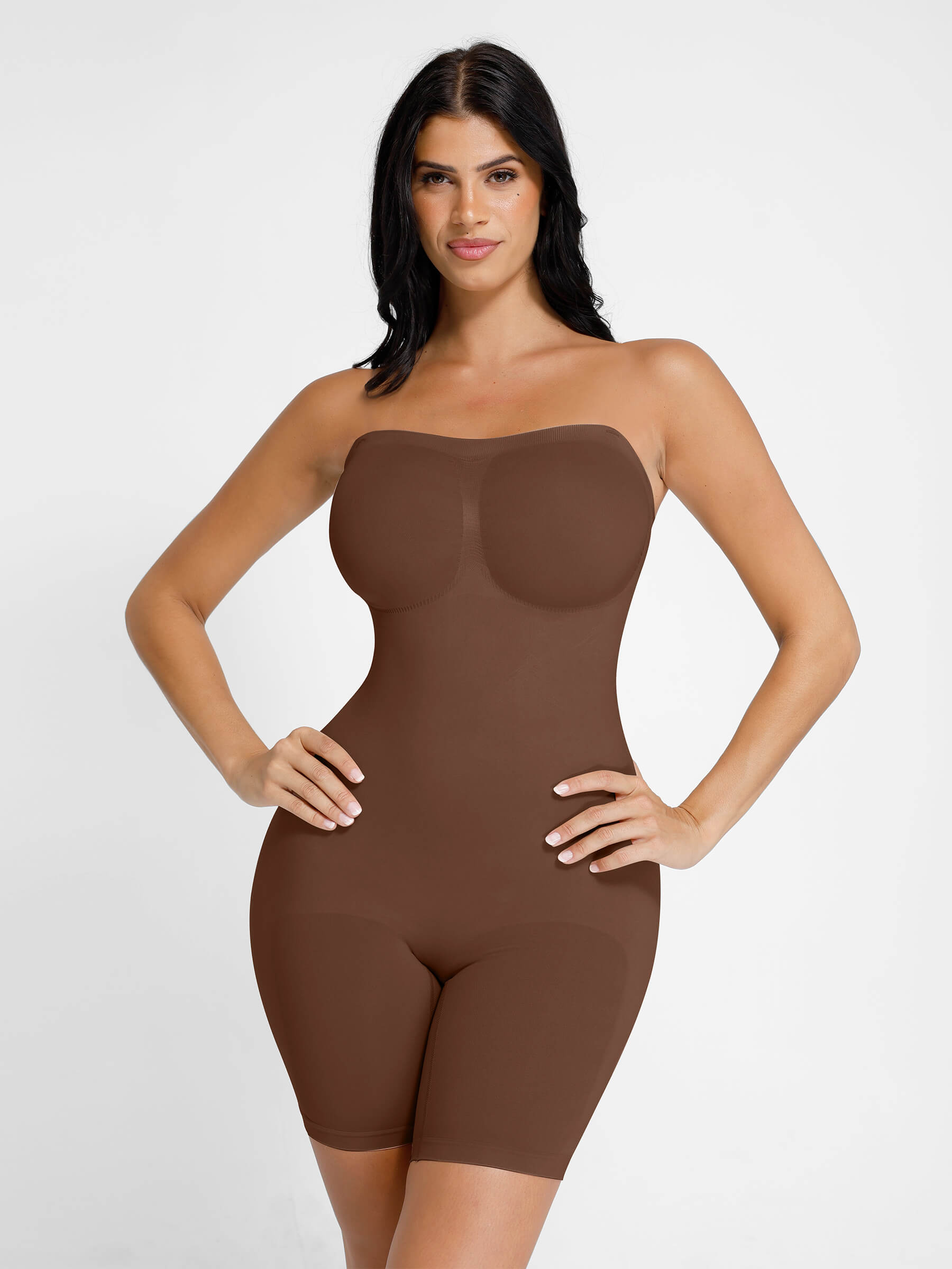 Contourné Seamless Strapless Bodysuit with Removable Straps