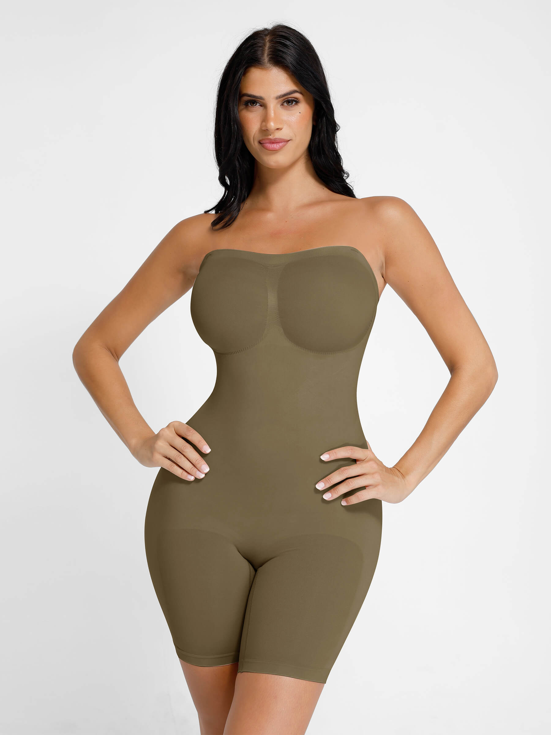 Contourné Seamless Strapless Bodysuit with Removable Straps