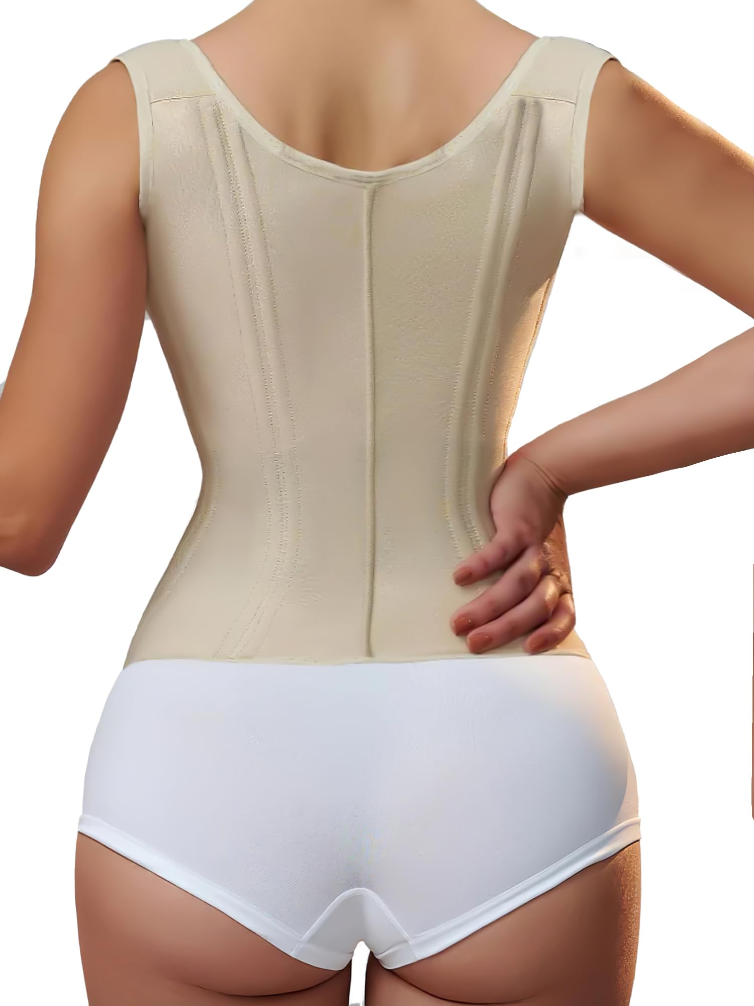 CONTOURÉ Waist Trainer for Women for Tummy Control Sports, Workout Hourglass Vest Waist Cincher with Adjustable Shoulder Strap